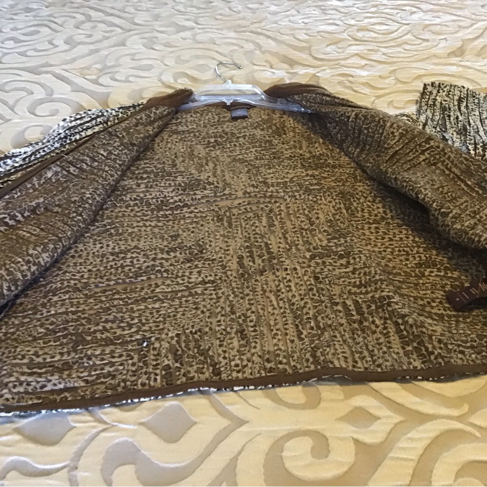 Jacket By Multiples, Size Large, 3/4 Sleeve, Zipp… - image 8